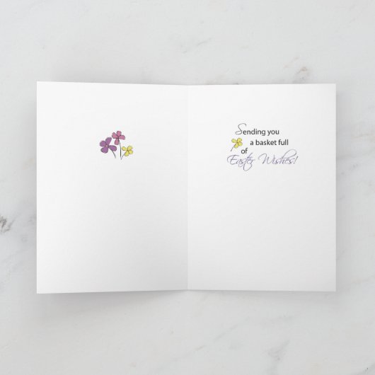 イースターバスケットのご希望 シーズンカード (内部)