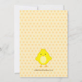 イースターバスケットのひよこのイースターパーティの招待状 招待状 (裏面)