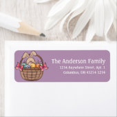 イースターバスケットのイースターバニー住所 シール (インサイチュ)