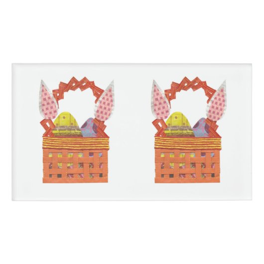 イースターバスケットの名札 名札 (正面)