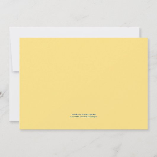 イースターバスケットの招待状 招待状 (裏面)