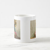 イースターバスケットエッグフラワーズアンティーク コーヒーマグカップ (中央)