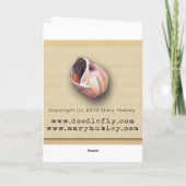 イースターバスケットエッグフラワーズアンティーク シーズンカード (裏面)