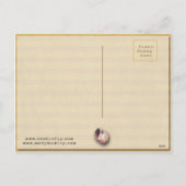 イースターバスケットエッグフラワーズアンティーク シーズンポストカード (裏面)