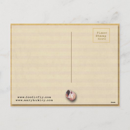 イースターバスケットエッグフラワーズアンティーク シーズンポストカード (裏面)