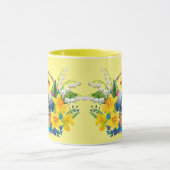 イースターバスケットスプリングタイムエッグシックDaffodils マグカップ (中央)