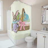 イースターバスケットドラゴンエッグ シャワーカーテン (インサイチュ)