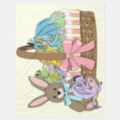 イースターバスケットドラゴンエッグ フリースブランケット (正面)