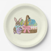 イースターバスケットドラゴンエッグ ペーパープレート (正面)
