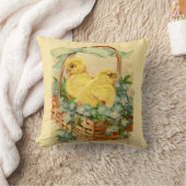 イースターバスケットピローのベビーの雛 クッション (ブランケット)