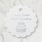 イースターバスケットフォイルギフトラベル フェイバータグ (正面)