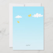 イースターバスケットフォト誕生日招待状 招待状 (裏面)