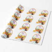 イースターバスケットラッピング紙 ラッピングペーパー (アンロールド)