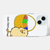イースターバスケット入りの可愛い雛チキン Case-Mate iPhoneケース (裏面 (横))