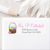 イースターバスケット差出人住所ラベル ラベル (インサイチュ)