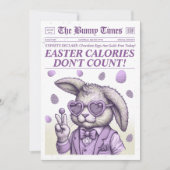 イースターバスケット挿入カード、イースター新聞カード シーズンカード (正面)