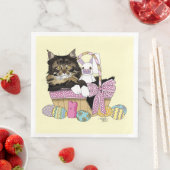 イースターバスケット虎猫キッテン (インサイチュ)