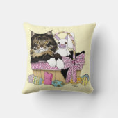 イースターバスケット虎猫キッテン クッション (裏面)