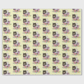 イースターバスケット虎猫キッテン ラッピングペーパー (フラット)