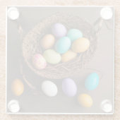 イースターバスケット ガラスコースター (裏面)