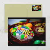 イースターバスケット シーズンポストカード (正面/裏面)