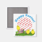 イースターバスケット(ベビーチックスのフォトフレーム) マグネット (正面/裏面)