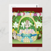 イースターバスケット ポストカード (正面/裏面)