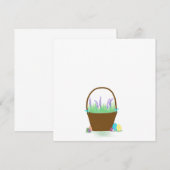 イースターバスケット 招待状 (正面/裏面)
