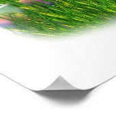 イースターバスケット(黄色の文字) ポスター (角)