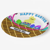 イースターバスケッ飾ト卵 ペーパープレート (アングル)