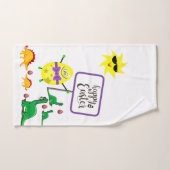 イースターバスルームのタオルが恐竜をセット バスタオルセット (ハンドタオル)