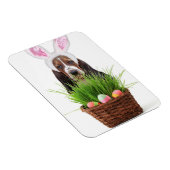 イースターバセットハウンド犬 マグネット (右側)