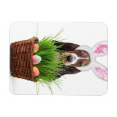 イースターバセットハウンド犬 マグネット (横)