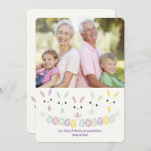 イースターバナー写真グリーティングカード シーズンカード (正面/裏面)