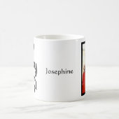 イースターバニカスタマイズー写真白黒マグ コーヒーマグカップ (中央)