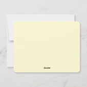 イースターバニカラフルーが卵をバスケットに入れる –  シーズンカード (裏面)