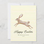 イースターバニストライプのー シーズンカード (正面)