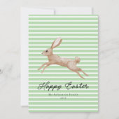 イースターバニストライプのー シーズンカード (正面)