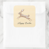 イースターバニストライプのー スクエアシール (バッグ)