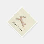 イースターバニストライプのー スタンダードカクテルナプキン (角)