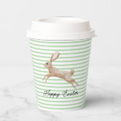 イースターバニストライプのー 紙コップ (裏面)