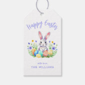 イースターバニーうさぎ ギフトタグ (正面)