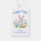 イースターバニーうさぎ ギフトタグ (正面)