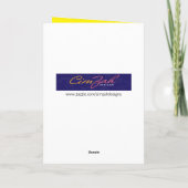 イースターバニーおもしろいニンジンのリドル子供へカード カード (裏面)