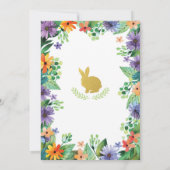 イースターバニーお披露目パーティーの招待状 招待状 (裏面)