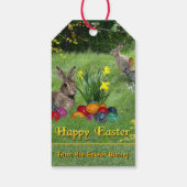 イースターバニーからのハッピーイースター ギフトタグ (裏面)