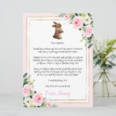 イースターバニーからの子どもへの手紙 招待状 (スタンド正面)