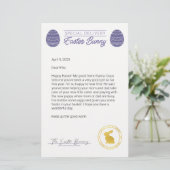 イースターバニーからの紫色の手紙 (スタンド正面)