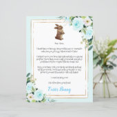 イースターバニーから子供への青文字 (スタンド正面)