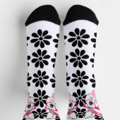 イースターバニーかわいらしウサギかわいい ソックス (上部)